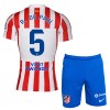 Maillot de Supporter Atlético Madrid R. De Paul 5 Domicile 2025-26 Pour Enfant